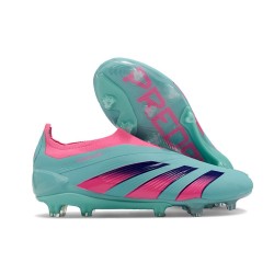 adidas Predator 24 Elite Laceless FG Blu Rosa