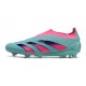 adidas Predator 24 Elite Laceless FG Blu Rosa