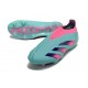 adidas Predator 24 Elite Laceless FG Blu Rosa