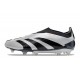 adidas Predator 24 Elite Laceless FG Argento Nero