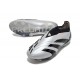 adidas Predator 24 Elite Laceless FG Argento Nero