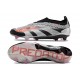 adidas Predator 24 Elite Laceless FG Argento Nero Rosso