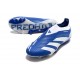 adidas Predator 24 Elite Laceless FG Blu Bianco