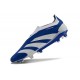 adidas Predator 24 Elite Laceless FG Blu Bianco