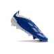 adidas Predator 24 Elite Laceless FG Blu Bianco