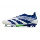 adidas Predator 24 Elite Laceless FG Bianco Blu Verde