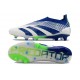 adidas Predator 24 Elite Laceless FG Bianco Blu Verde