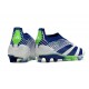 adidas Predator 24 Elite Laceless FG Bianco Blu Verde