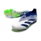 adidas Predator 24 Elite Laceless FG Bianco Blu Verde