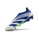 adidas Predator 24 Elite Laceless FG Bianco Blu Verde