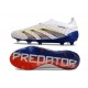 adidas Predator 24 Elite Laceless FG Bianco Grigio Rosso Blu