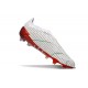 adidas Predator 24 Elite Laceless FG Bianco Grigio Rosso Blu