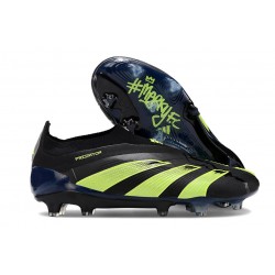 adidas Predator 24 Elite Laceless FG Nero Verde