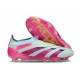 adidas Predator 24 Elite Laceless FG Almost Blu Lucid Rosa Semi Giallo Solare