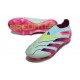 adidas Predator 24 Elite Laceless FG Almost Blu Lucid Rosa Semi Giallo Solare