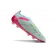 adidas Predator 24 Elite Laceless FG Almost Blu Lucid Rosa Semi Giallo Solare