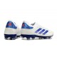 Adidas Copa Pure II FG Nuovo Pelle Ftwr Bianco Blu Lucido Rosso Solare