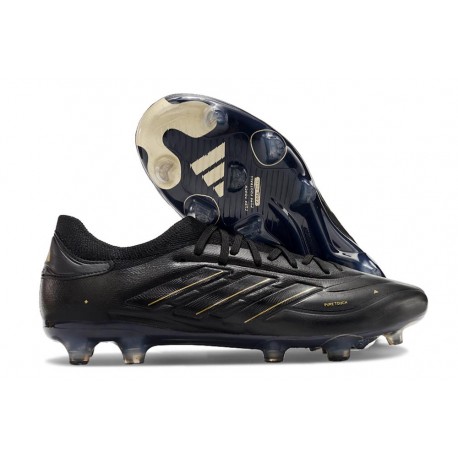 Adidas Copa Pure II FG Nuovo Pelle Nero Core Carbone Oro Met