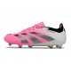 Scarpa adidas Predator 24 Elite FG Rosa Bianco Nero