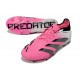 Scarpa adidas Predator 24 Elite FG Rosa Bianco Nero