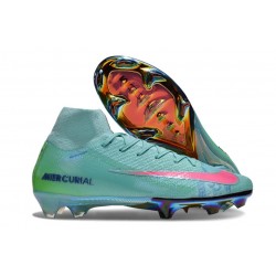 Scarpe Nike Mercurial Superfly 10 Elite FG Turchese Hyper Nero