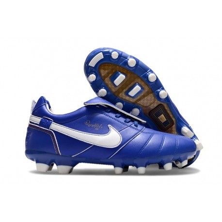 Scarpa Nike Tiempo Legend 10 Elite FG Blu Bianco