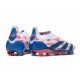 adidas Predator 24 Elite Laceless FG Ftwr Bianco Solar Blu Solar Rosa