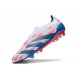 adidas Predator 24 Elite Laceless FG Ftwr Bianco Solar Blu Solar Rosa