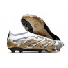 adidas Predator 24 Elite Laceless FG Oro Metallizzato Bianco Grigio