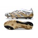 adidas Predator 24 Elite Laceless FG Oro Metallizzato Bianco Grigio