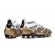 adidas Predator 24 Elite Laceless FG Oro Metallizzato Bianco Grigio