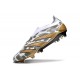 adidas Predator 24 Elite Laceless FG Oro Metallizzato Bianco Grigio