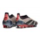 adidas Predator 24 Elite Laceless FG Platin Met Nero Aurora Carbone