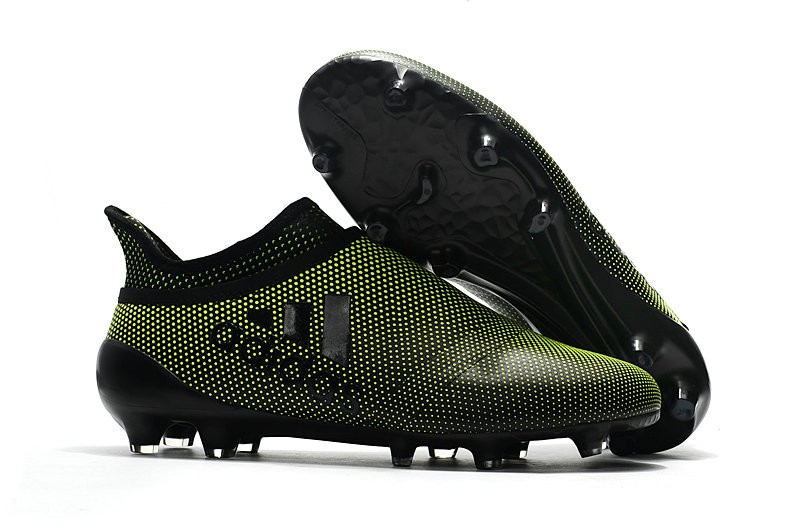 2017 Adidas X 17 Purespeed FG Tacchetti da Calcio Verde Scuro Nero